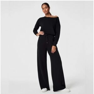 NWOT SPANX AirEssentials Off-Shoulder Jumpsuit Color Storm